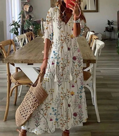 Beatrice - Boho Šaty S Krytím Břicha