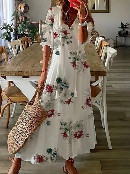 Beatrice - Boho Šaty S Krytím Břicha